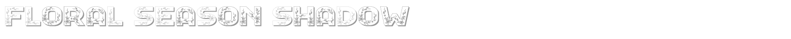 Floral Season font preview